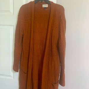 Long Cardigan. Size L. Rust colored. Universal Thread.